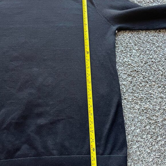 Tommy Hilfiger Turtleneck Sweater Womens XL Black/Red Striped Cotton Long Sleeve - Picture 6 of 8